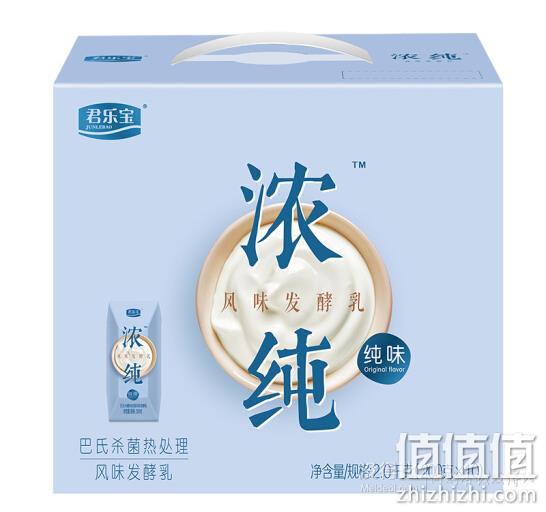 奶香浓郁junlebao君乐宝浓纯风味发酵乳原味200g10盒