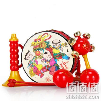  婴儿玩具吉祥手铃鼓【5件套】