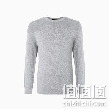  PLUS：INTERIGHT 男子提花圆领毛衣