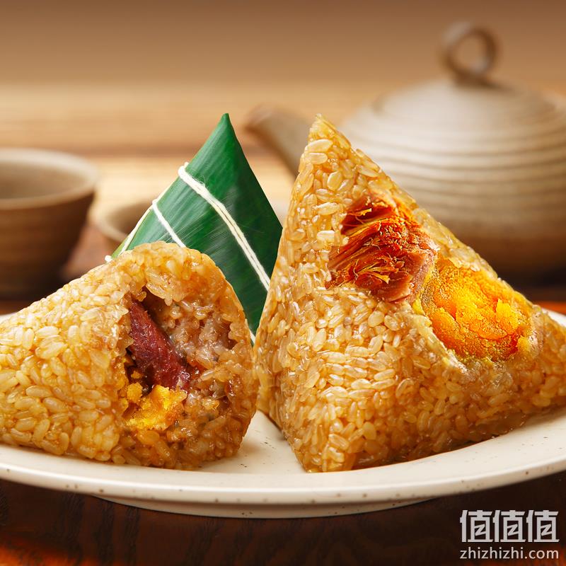  真真老老金玉满堂粽子礼盒1110g/盒+肉粽130g/袋端午礼盒