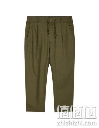  男士亚麻七分裤