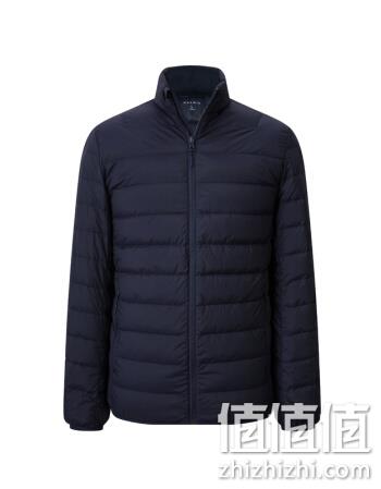  男士白鸭绒外套