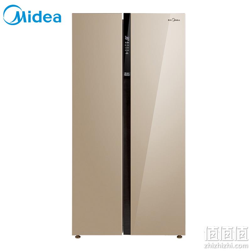  美的（Midea）BCD-621WKPZM(E)621升双变频节能对开门电冰箱