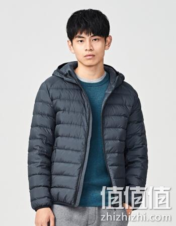  男士连帽羽绒茄克