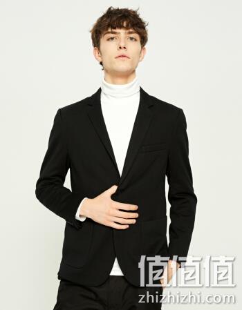  男士针织西服外套