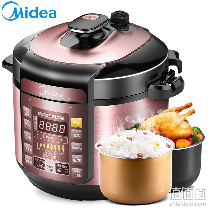  美的（Midea）MY-YL50Simple101电压力锅智能预约5L