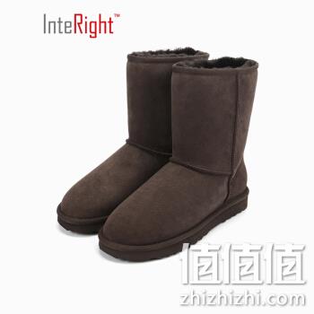  皮毛一体保暖中筒雪地靴