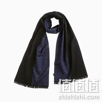  拼接桑蚕丝围巾