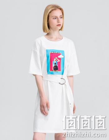  三福 女士印花连衣裙