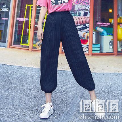  韩都衣舍 女士雪纺休闲裤
