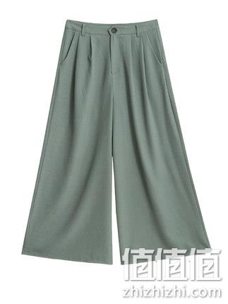  韩都衣舍 女士雪纺阔腿裤