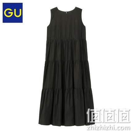  GU 女士无袖细褶连衣裙