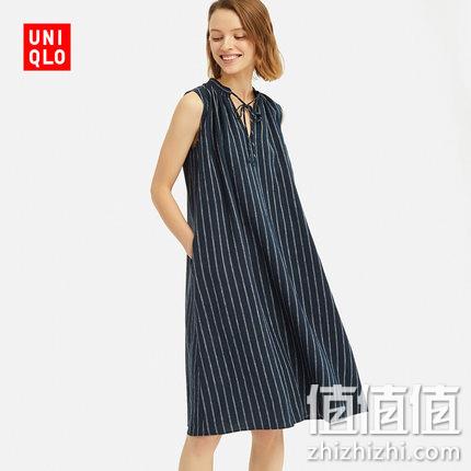  优衣库 女士无袖连衣裙