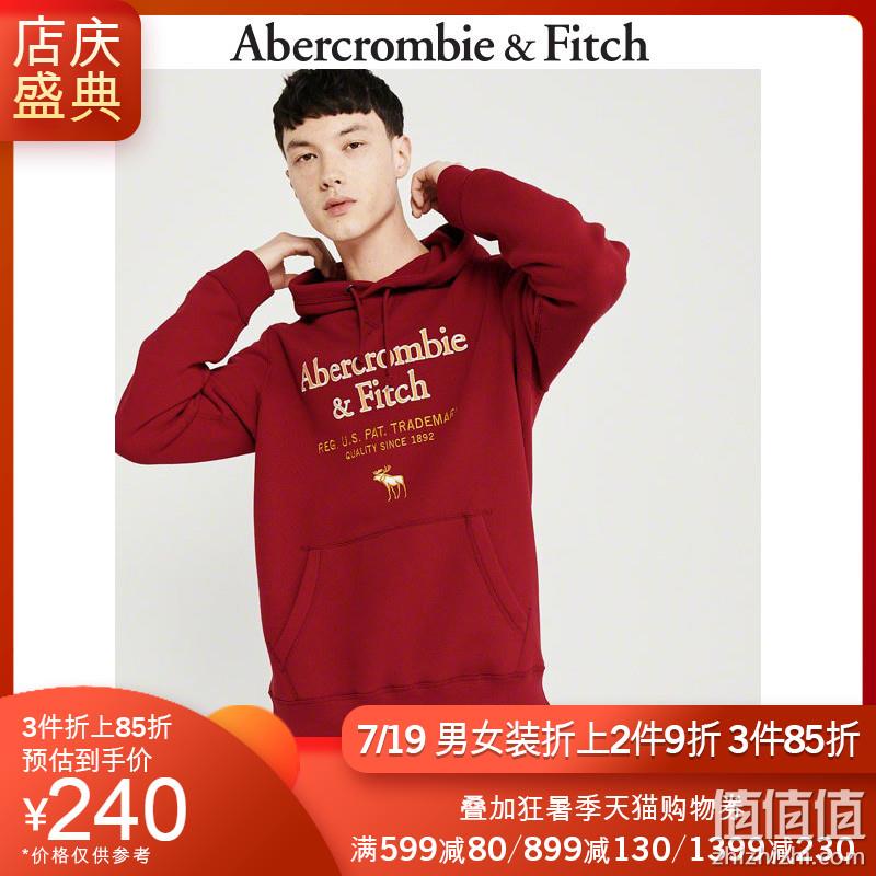  Abercrombie＆Fitch男装卫衣 Logo款帽衫