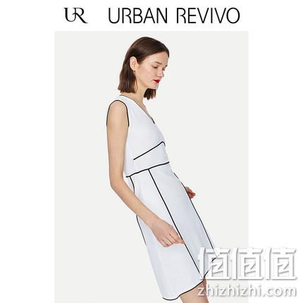  UR 女装车线饰圆领连衣裙