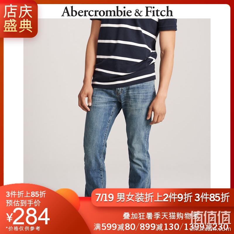  Abercrombie＆Fitch男装 微喇牛仔裤