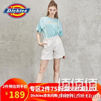 Dickies可脱卸肩带背带裤