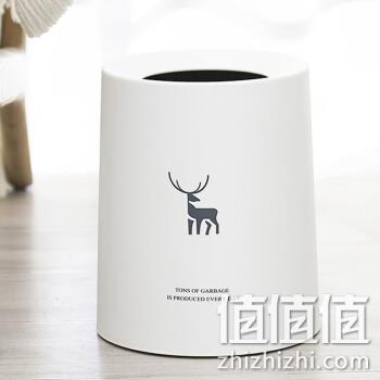  仟漾 欧式家用垃圾桶8L 送垃圾袋