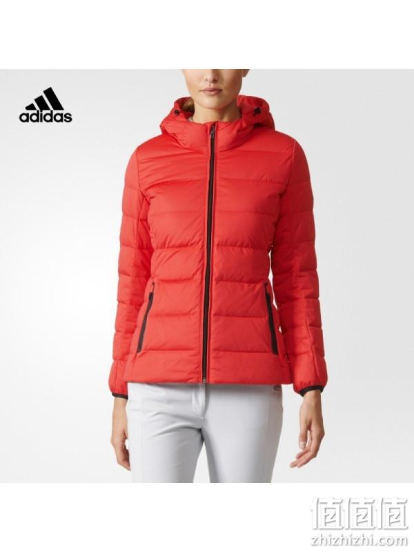  adidas阿迪达斯运动型格女羽绒茄克
