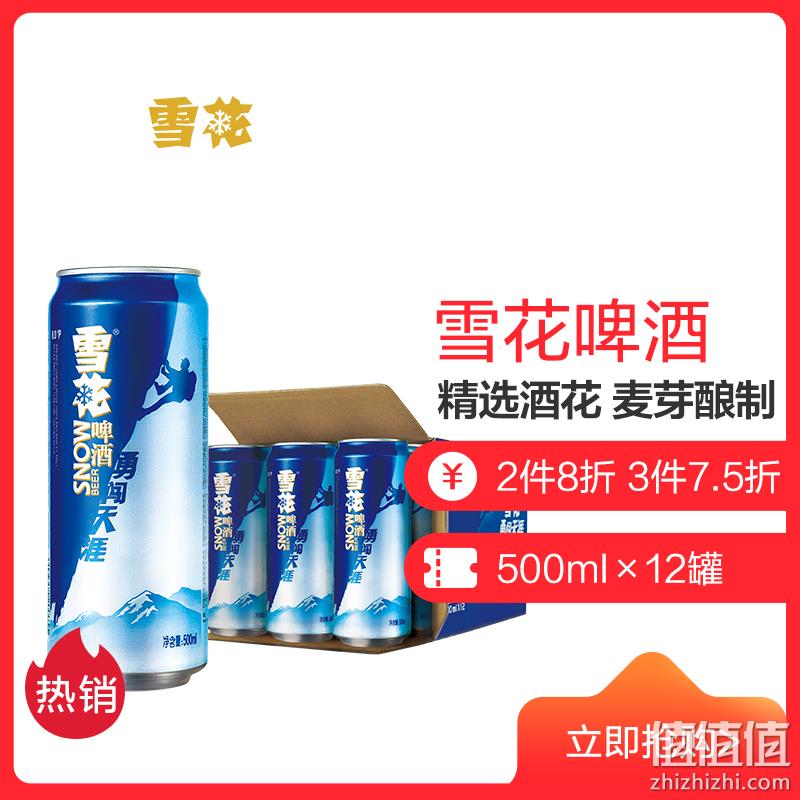  雪花啤酒勇闯天涯500ml*12听整箱装