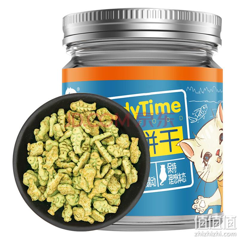   澳洲品牌 最宠(paddytime)猫零食 猫草薄荷吞拿鱼饼干100g 宠物猫咪食品零食肉干成幼老年猫粮去毛球挑嘴波斯