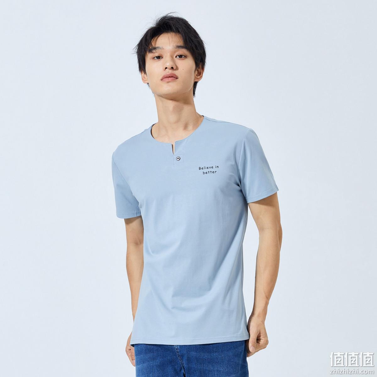  森马2019夏季新款打底衫男装短袖T恤男