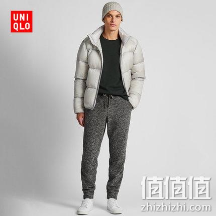  优衣库 男士摇粒绒松紧长裤