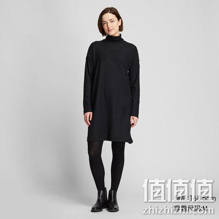  优衣库 女士针织摇粒绒连衣