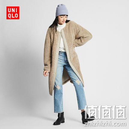  优衣库 女士仿羊羔绒大衣