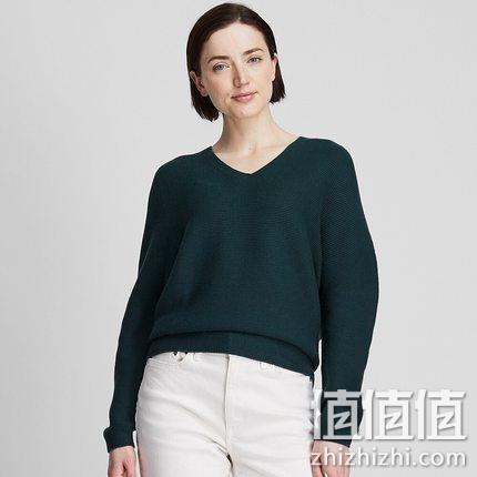  优衣库 女士3D全棉休闲针织衫