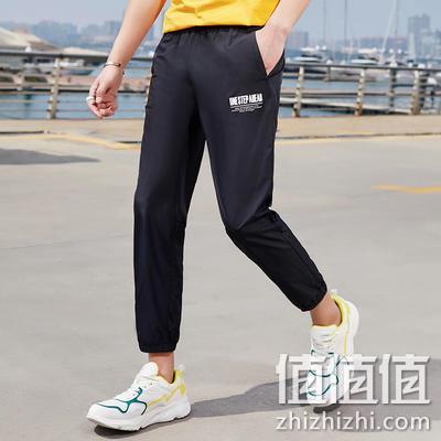  特步运动裤男士九分裤束脚裤子881129A39419