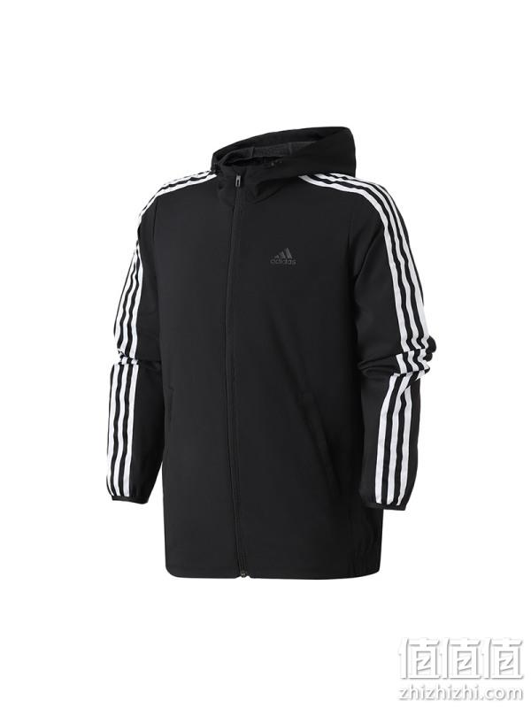  adidas男服外套夹克连帽休闲运动服DW4600