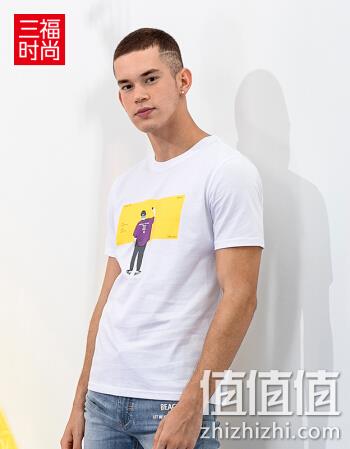  卡通人物印花短袖T恤