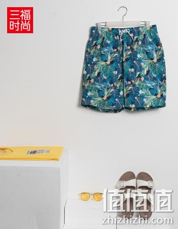  男度假风休闲短裤