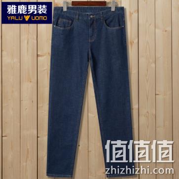  雅鹿 男士弹力水洗牛仔裤