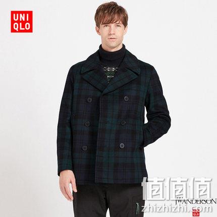  男子羊毛混纺大衣