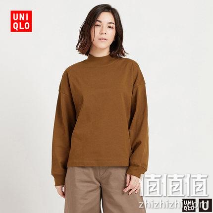  优衣库 半高领T恤(长袖)