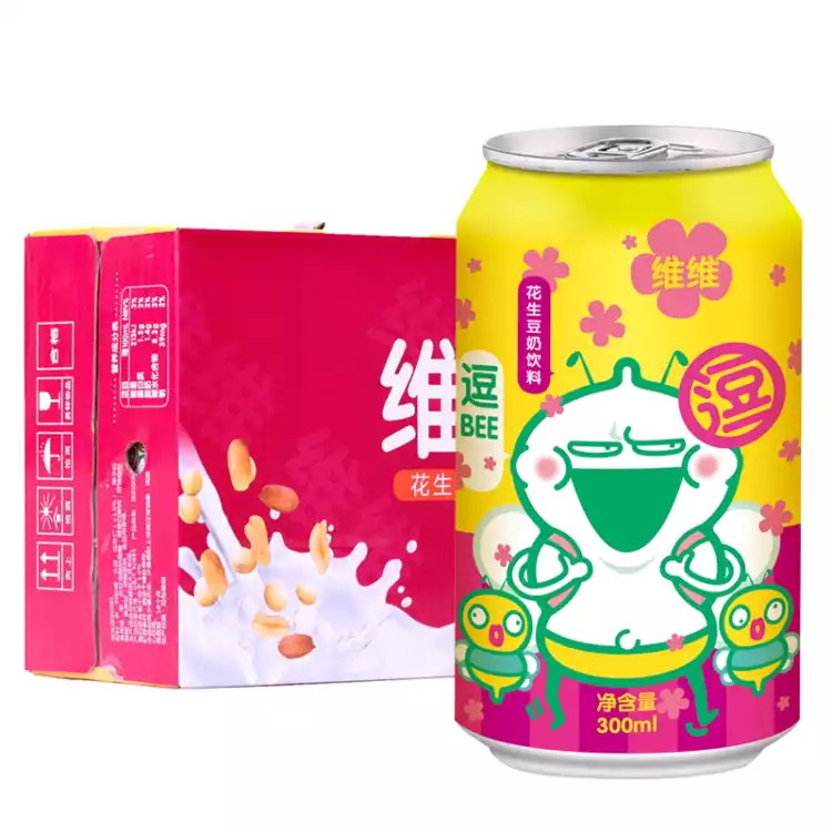  维维 花生豆奶 儿童营养早餐奶 植物蛋白饮料 300ml*15 整箱装