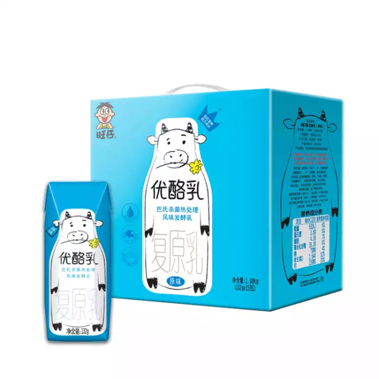  旺旺 旺仔优酪乳 发酵乳 常温酸奶 原味 132g*15