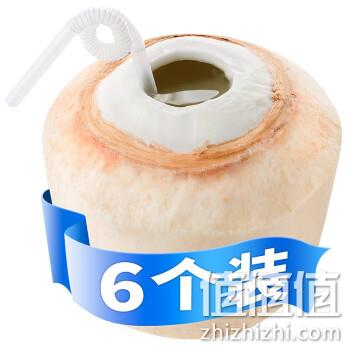  自然山 泰国进口椰青6个 单果约750g
