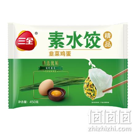  三全 速冻韭菜鸡蛋水饺 450g