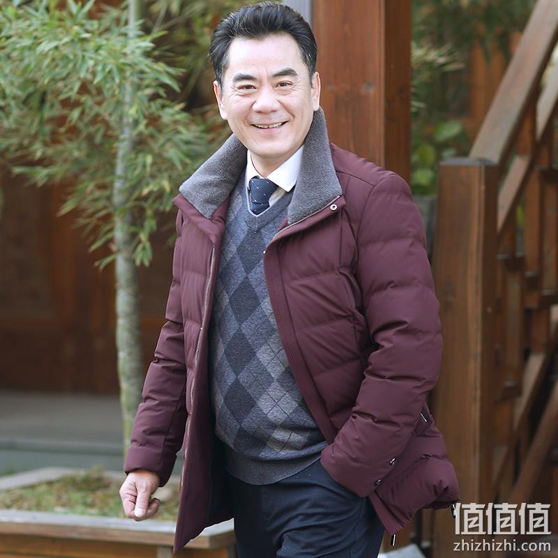 雅鹿爸爸装羽绒服