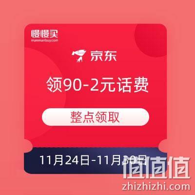  京东 整点领90-2元话费券