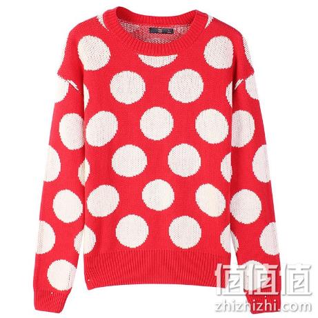  秋冬装韩版线衫毛衣圆领套头长袖提花针织百搭