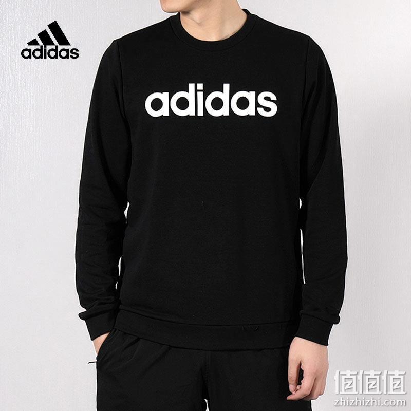  Adidas阿迪达斯卫衣男装2019新款大LOGO宽松套头衫外套DW7923