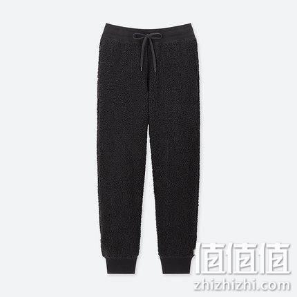  UNIQLO 优衣库 419879 女装摇粒绒松紧长裤