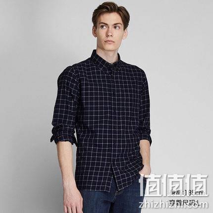  UNIQLO 优衣库 421192 男士法兰绒格子衬衫