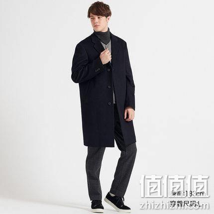  UNIQLO 优衣库 419982 男士羊毛混纺长大衣