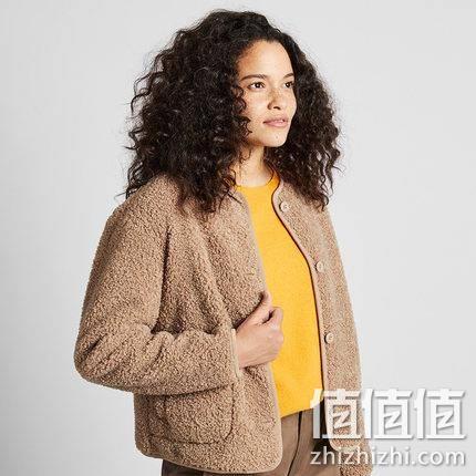  UNIQLO 优衣库 418286 女装摇粒绒圆领开衫