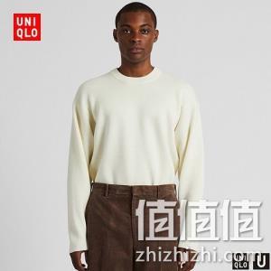  UNIQLO 优衣库 421250 男士罗纹圆领针织衫